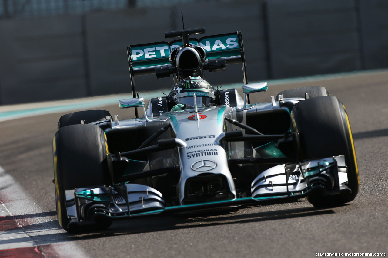 TEST F1 ABU DHABI 25 NOVEMBRE, Nico Rosberg (GER) Mercedes AMG F1 W05.
25.11.2014.
