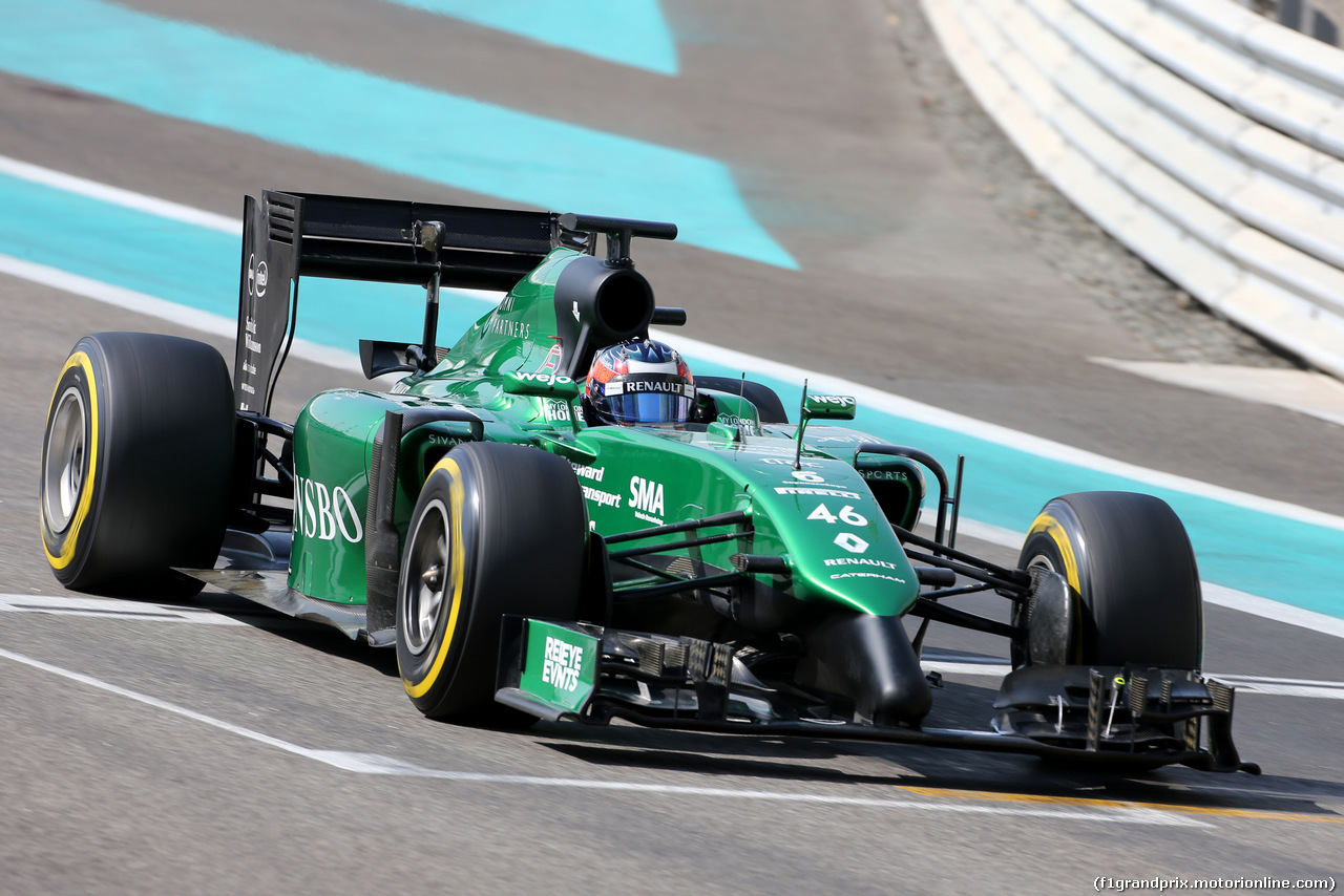 TEST F1 ABU DHABI 25 NOVEMBRE, Will Stevens (GBR), Caterham F1 Team 
25.11.2014.
