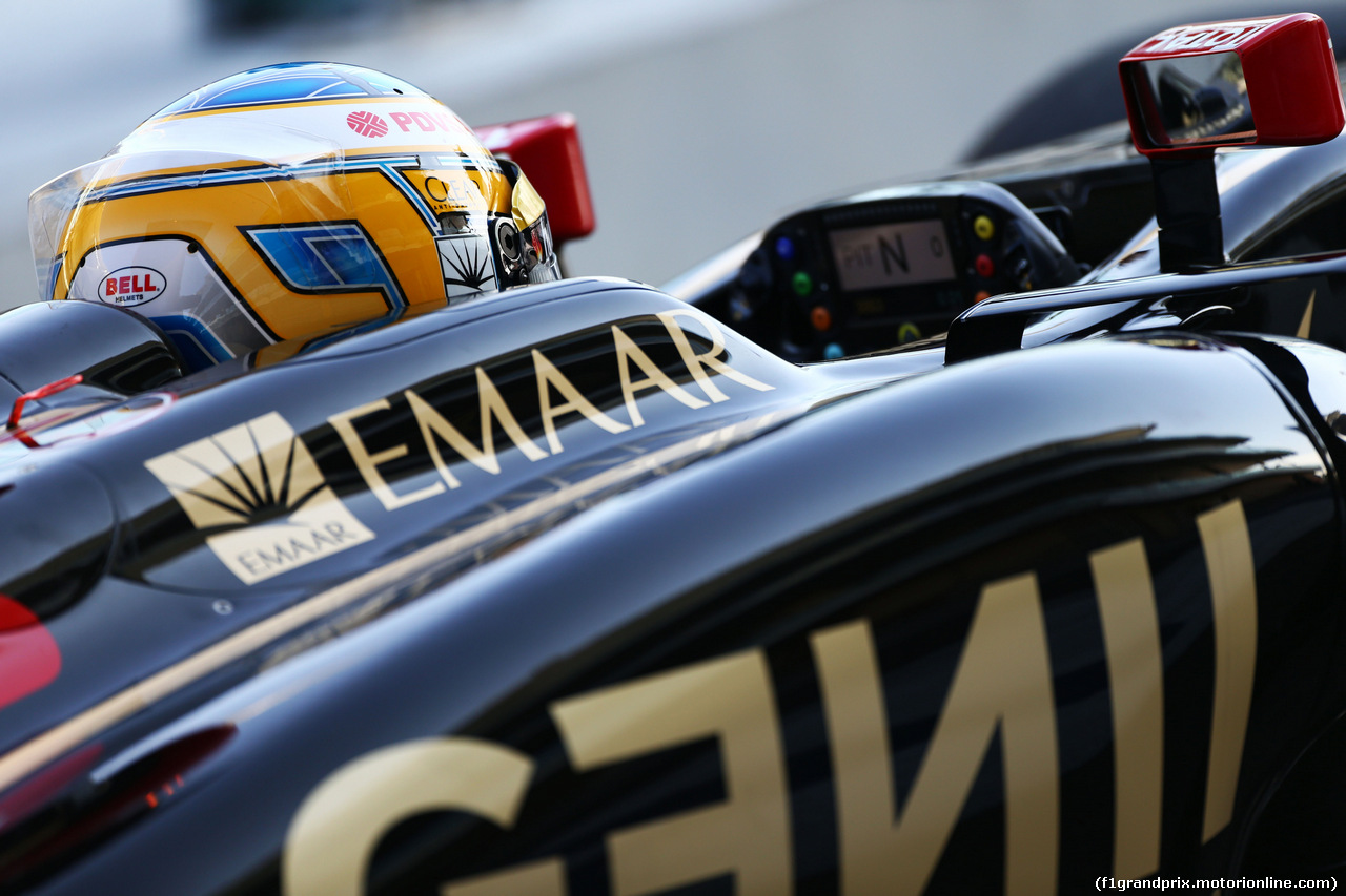 TEST F1 ABU DHABI 25 NOVEMBRE, Charles Pic (FRA) Lotus F1 E22 Third Driver.
25.11.2014.