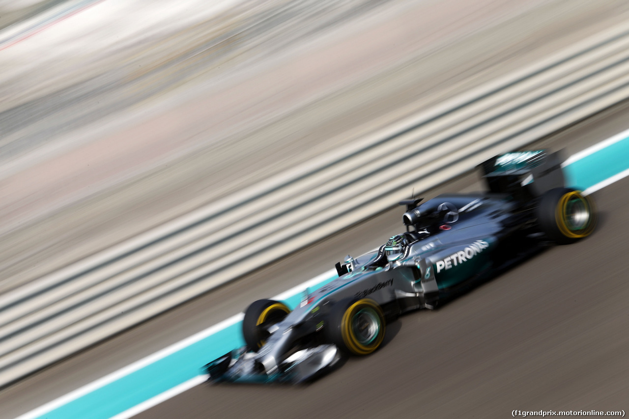 TEST F1 ABU DHABI 25 NOVEMBRE, Nico Rosberg (GER) Mercedes AMG F1 W05.
25.11.2014.