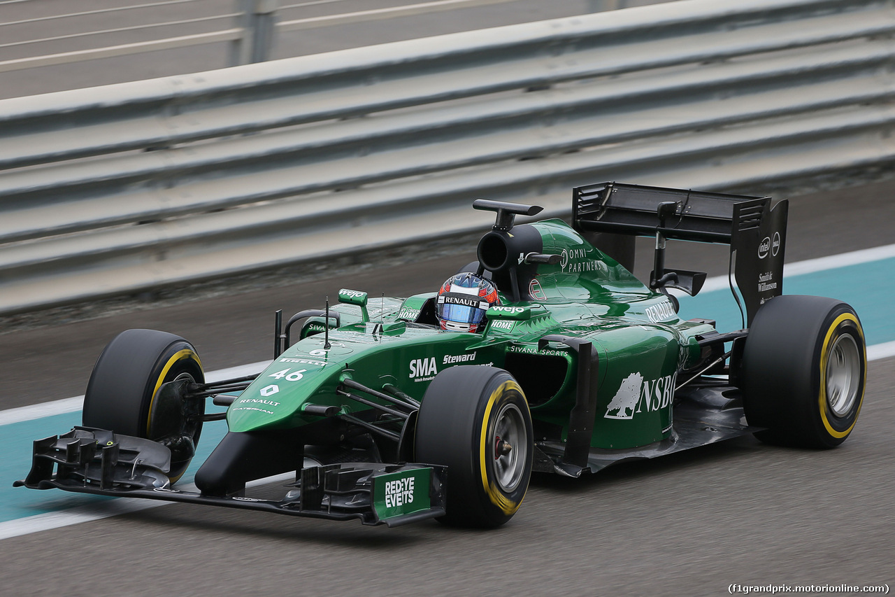 TEST F1 ABU DHABI 25 NOVEMBRE, Will Stevens (GBR) Caterham CT05.
25.11.2014.