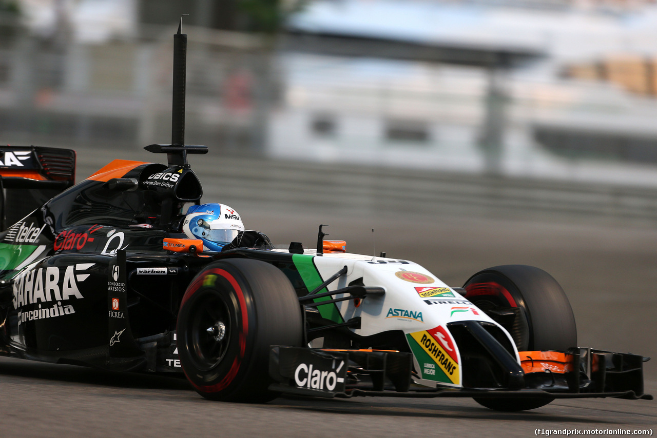 TEST F1 ABU DHABI 25 NOVEMBRE, Jolyon Palmer (GBR), Force India F1 
25.11.2014.