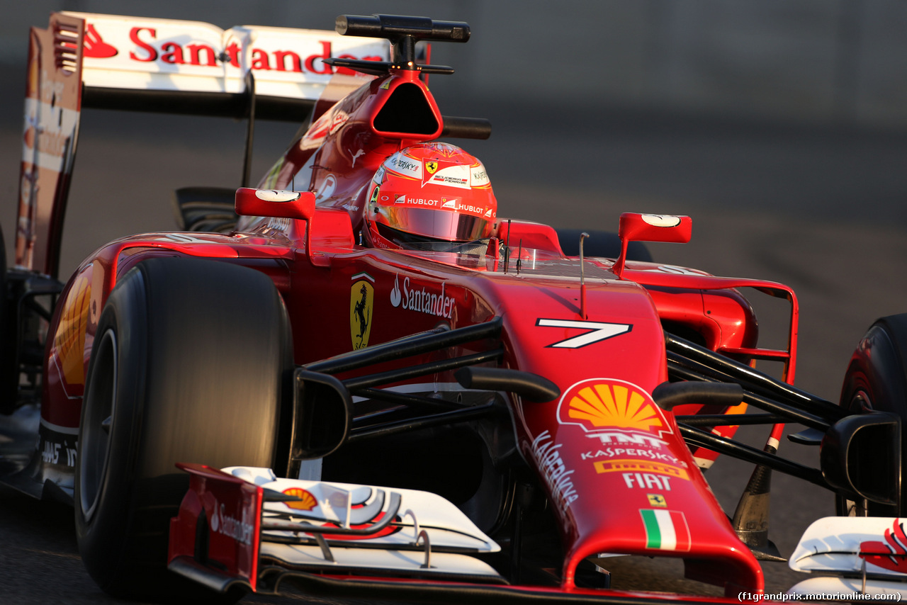 TEST F1 ABU DHABI 25 NOVEMBRE