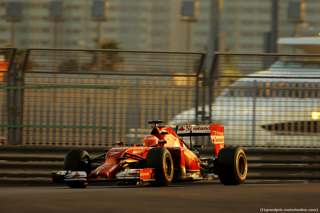 TEST F1 ABU DHABI 25 NOVEMBRE, Kimi Raikkonen (FIN), Ferrari 
25.11.2014.