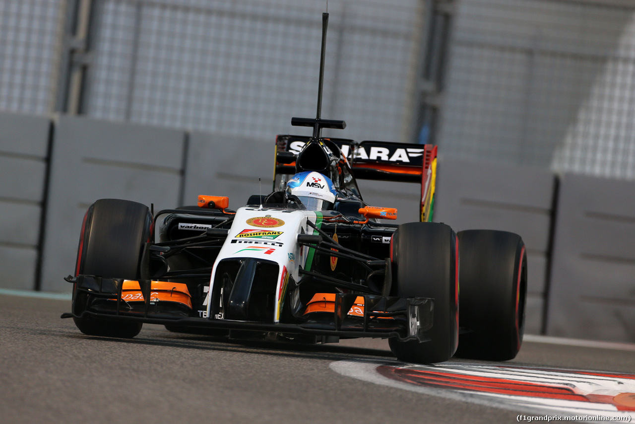 TEST F1 ABU DHABI 25 NOVEMBRE, Jolyon Palmer (GBR), Force India F1 
25.11.2014.