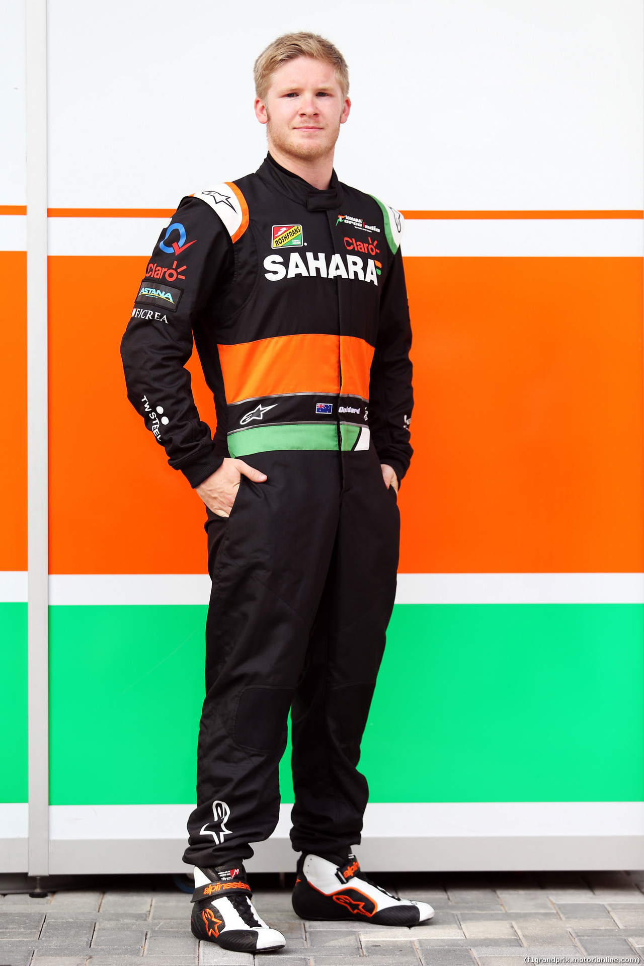 TEST F1 ABU DHABI 25 NOVEMBRE, Spike Goddard (AUS) Sahara Force India F1 Team Test Driver.
25.11.2014.