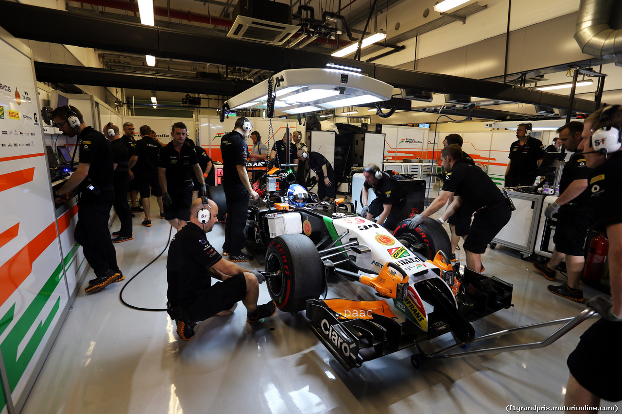 TEST F1 ABU DHABI 25 NOVEMBRE, Jolyon Palmer (GBR) Sahara Force India F1 VJM07 Test Driver.
25.11.2014.