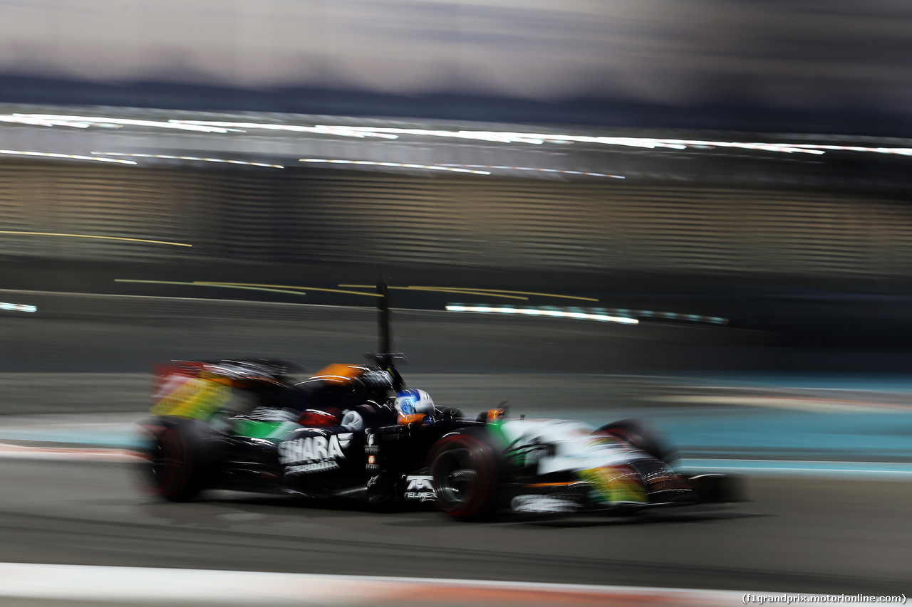 TEST F1 ABU DHABI 25 NOVEMBRE, Jolyon Palmer (GBR) Sahara Force India F1 VJM07 Test Driver.
25.11.2014.