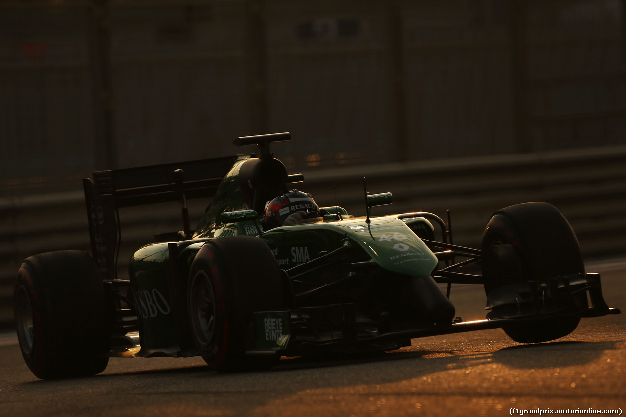 TEST F1 ABU DHABI 25 NOVEMBRE, Will Stevens (GBR) Caterham CT05.
25.11.2014.