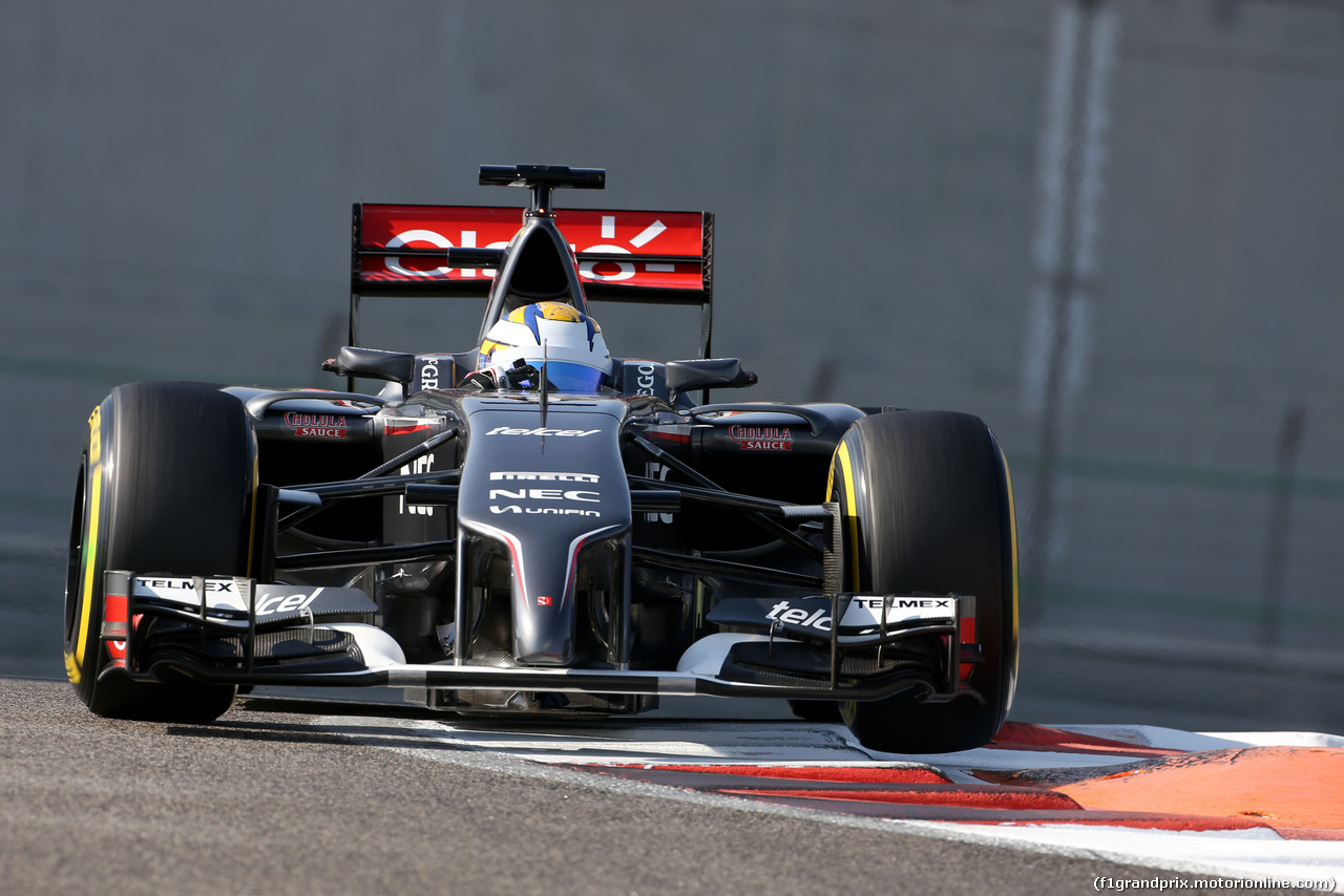 TEST F1 ABU DHABI 25 NOVEMBRE, Marcus Ericsson (SWE), Sauber F1 Team 
26.11.2014.