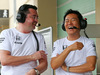 TEST F1 ABU DHABI 25 NOVEMBRE, (L to R): Eric Boullier (FRA) McLaren Racing Director with Yasuhisa Arai (JPN) Honda Motorsport Chief Officer.
25.11.2014.