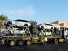 TEST F1 ABU DHABI 25 NOVEMBRE, FIA Medical e Safety Cars are loaded onto a transporter.
25.11.2014.