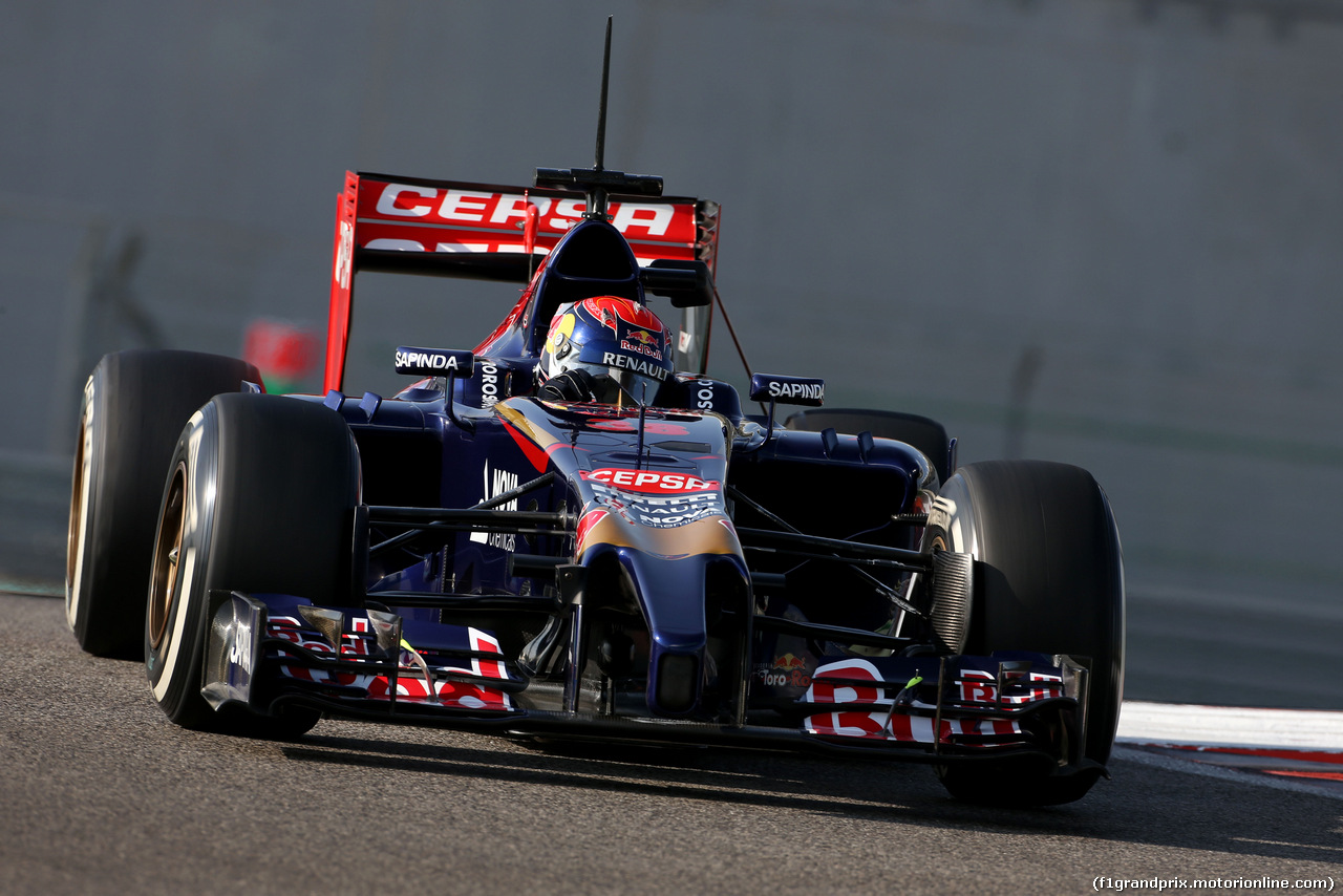 TEST F1 ABU DHABI 26 NOVEMBRE, Max Verstappen (NL), Scuderia Toro Rosso 
26.11.2014.