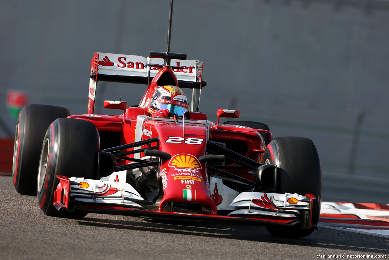 TEST F1 ABU DHABI 26 NOVEMBRE, Raffaele Marciello (ITA) Ferrari Academy Driver 
26.11.2014.