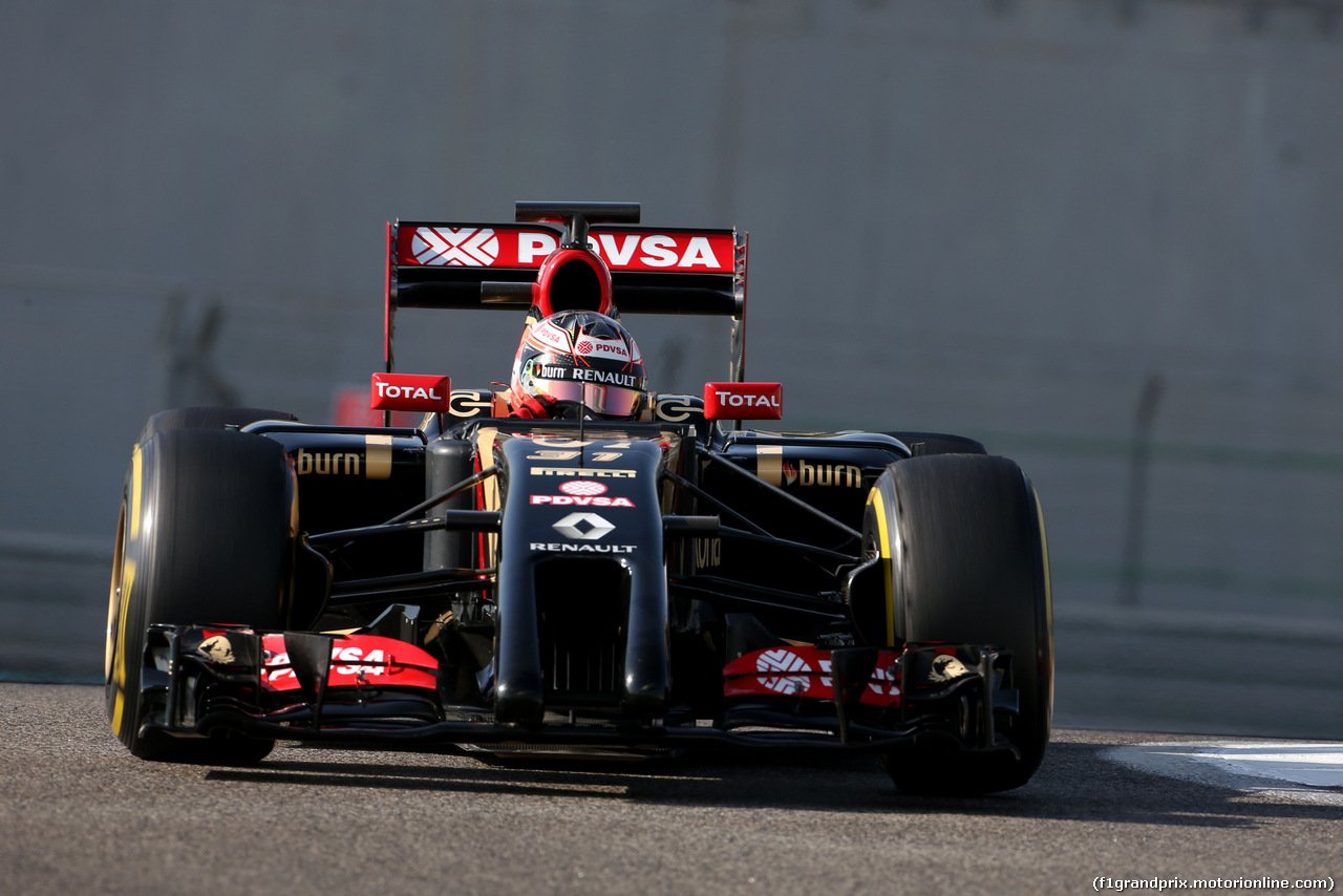 TEST F1 ABU DHABI 26 NOVEMBRE, Esteban Ocon (FRA), Lotus F1 Team 
26.11.2014.