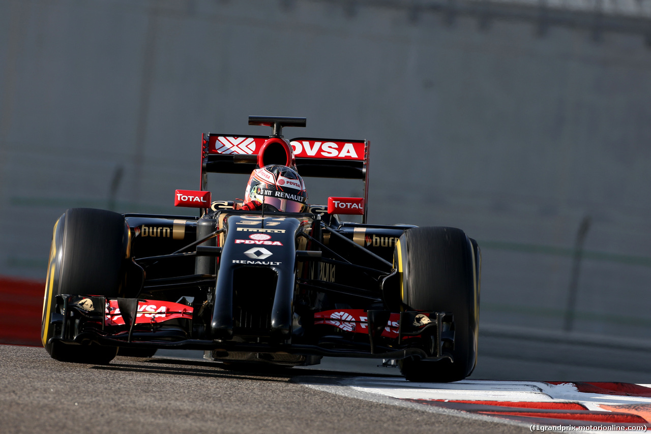 TEST F1 ABU DHABI 26 NOVEMBRE, Esteban Ocon (FRA), Lotus F1 Team 
26.11.2014.