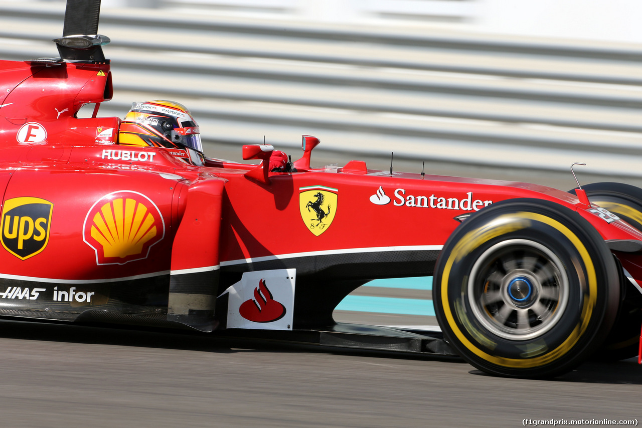 TEST F1 ABU DHABI 26 NOVEMBRE