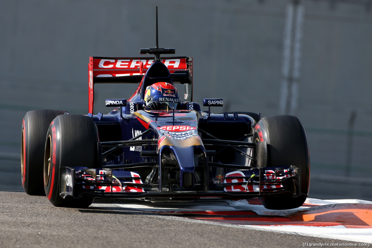 TEST F1 ABU DHABI 26 NOVEMBRE, Max Verstappen (NL), Scuderia Toro Rosso 
26.11.2014.
