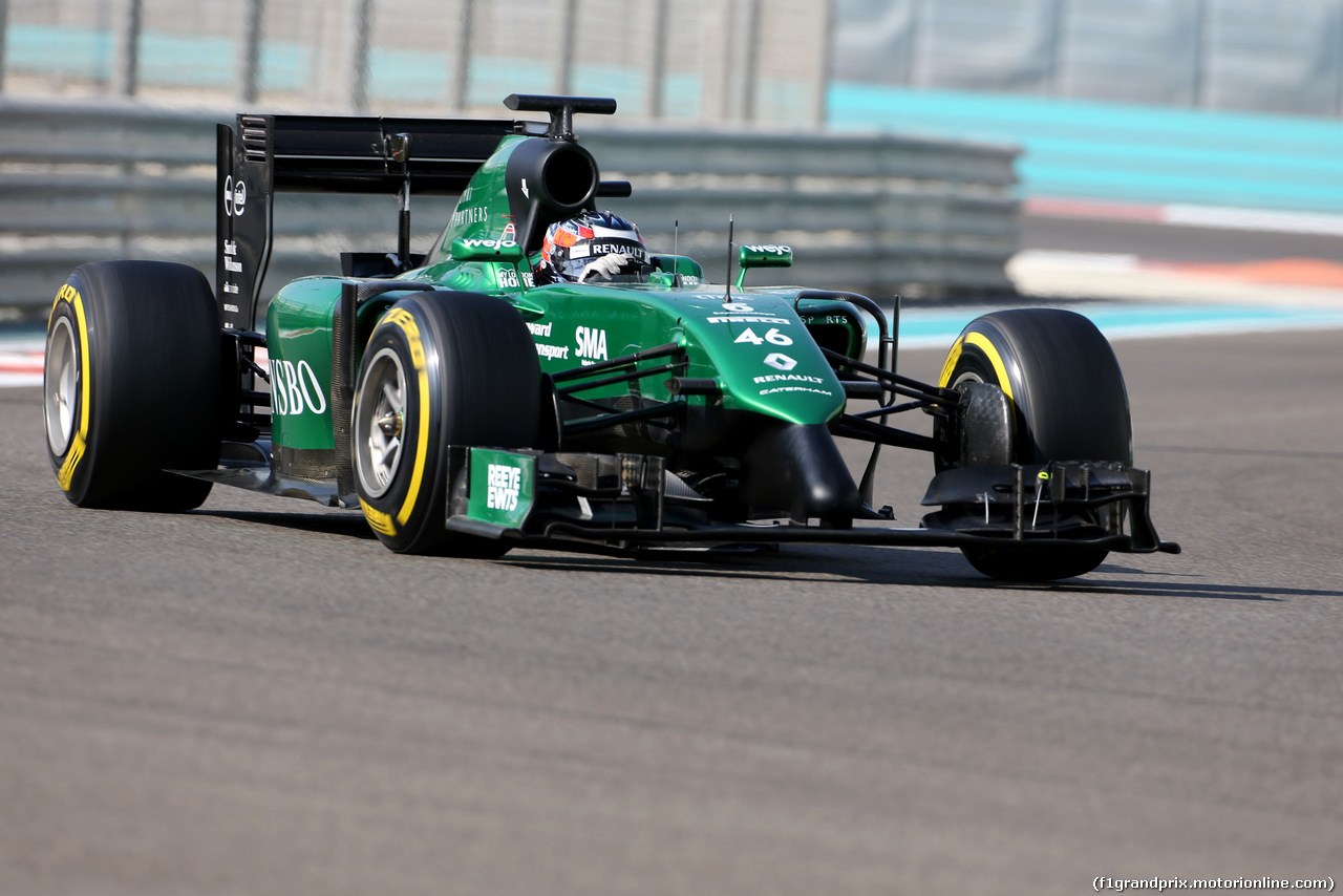 TEST F1 ABU DHABI 26 NOVEMBRE, Will Stevens (GBR), Caterham F1 Team 
26.11.2014.