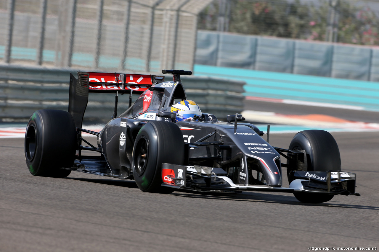 TEST F1 ABU DHABI 26 NOVEMBRE, Marcus Ericsson (SWE), Sauber F1 Team 
26.11.2014.