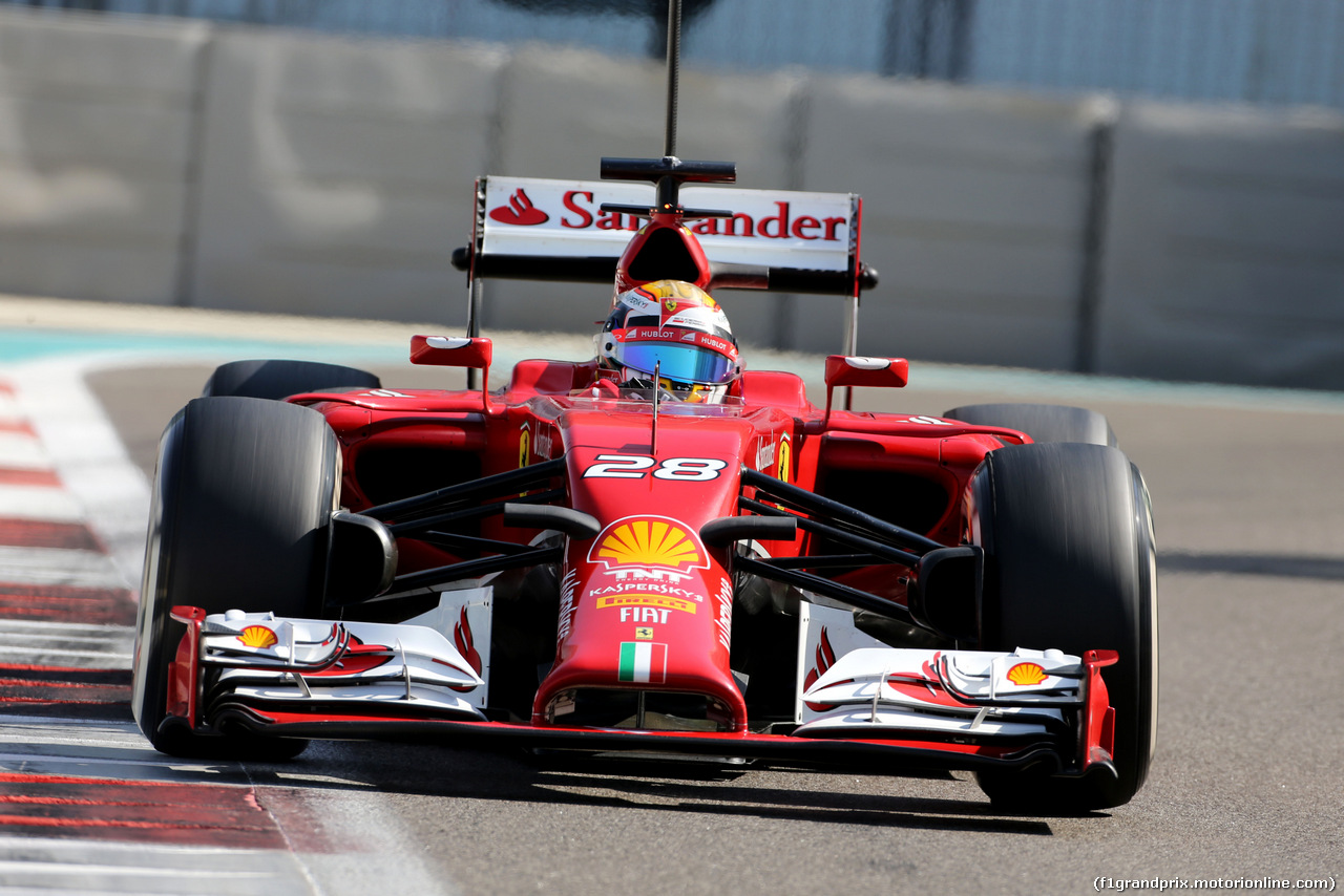 TEST F1 ABU DHABI 26 NOVEMBRE, Raffaele Marciello (ITA) Ferrari Academy Driver 
26.11.2014.
