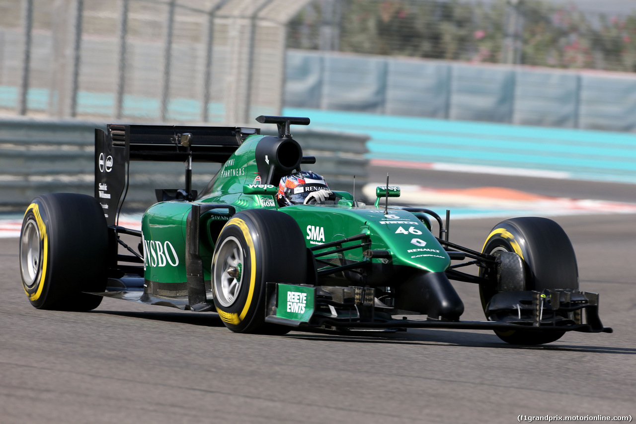 TEST F1 ABU DHABI 26 NOVEMBRE, Will Stevens (GBR), Caterham F1 Team 
26.11.2014.