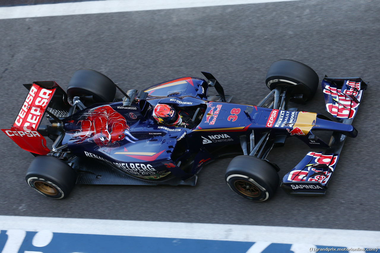 TEST F1 ABU DHABI 26 NOVEMBRE, Max Verstappen (NLD) Scuderia Toro Rosso STR9 Test Driver.
26.11.2014.