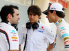 TEST F1 BAHRAIN 01 MARZO, Esteban Gutierrez (MEX) Sauber (Centre) e team mate Adrian Sutil (GER) Sauber (Right).
01.03.2014. Formula One Testing, Bahrain Test Two, Day Three, Sakhir, Bahrain.