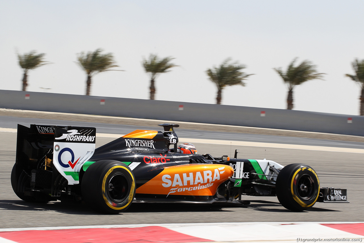 TEST F1 BAHRAIN 01 MARZO, Nico Hulkenberg (GER) Sahara Force India F1 VJM07.
01.03.2014. Formula One Testing, Bahrain Test Two, Day Three, Sakhir, Bahrain.