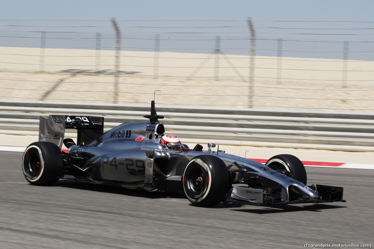 TEST F1 BAHRAIN 01 MARZO, Kevin Magnussen (DEN) McLaren MP4-29.
01.03.2014. Formula One Testing, Bahrain Test Two, Day Three, Sakhir, Bahrain.