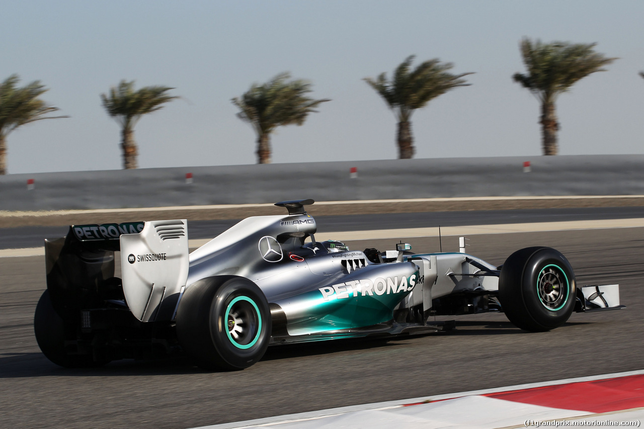 TEST F1 BAHRAIN 01 MARZO, Nico Rosberg (GER) Mercedes AMG F1 W05.
01.03.2014. Formula One Testing, Bahrain Test Two, Day Three, Sakhir, Bahrain.