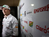 TEST F1 BAHRAIN 01 MARZO, Nico Hulkenberg (GER) Sahara Force India F1 with the media.
01.03.2014. Formula One Testing, Bahrain Test Two, Day Three, Sakhir, Bahrain.