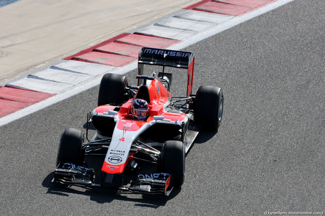 TEST F1 BAHRAIN 02 MARZO, Max Chilton (GBR), Marussia F1 Team 
02.03.2014. Formula One Testing, Bahrain Test Two, Day Four, Sakhir, Bahrain.