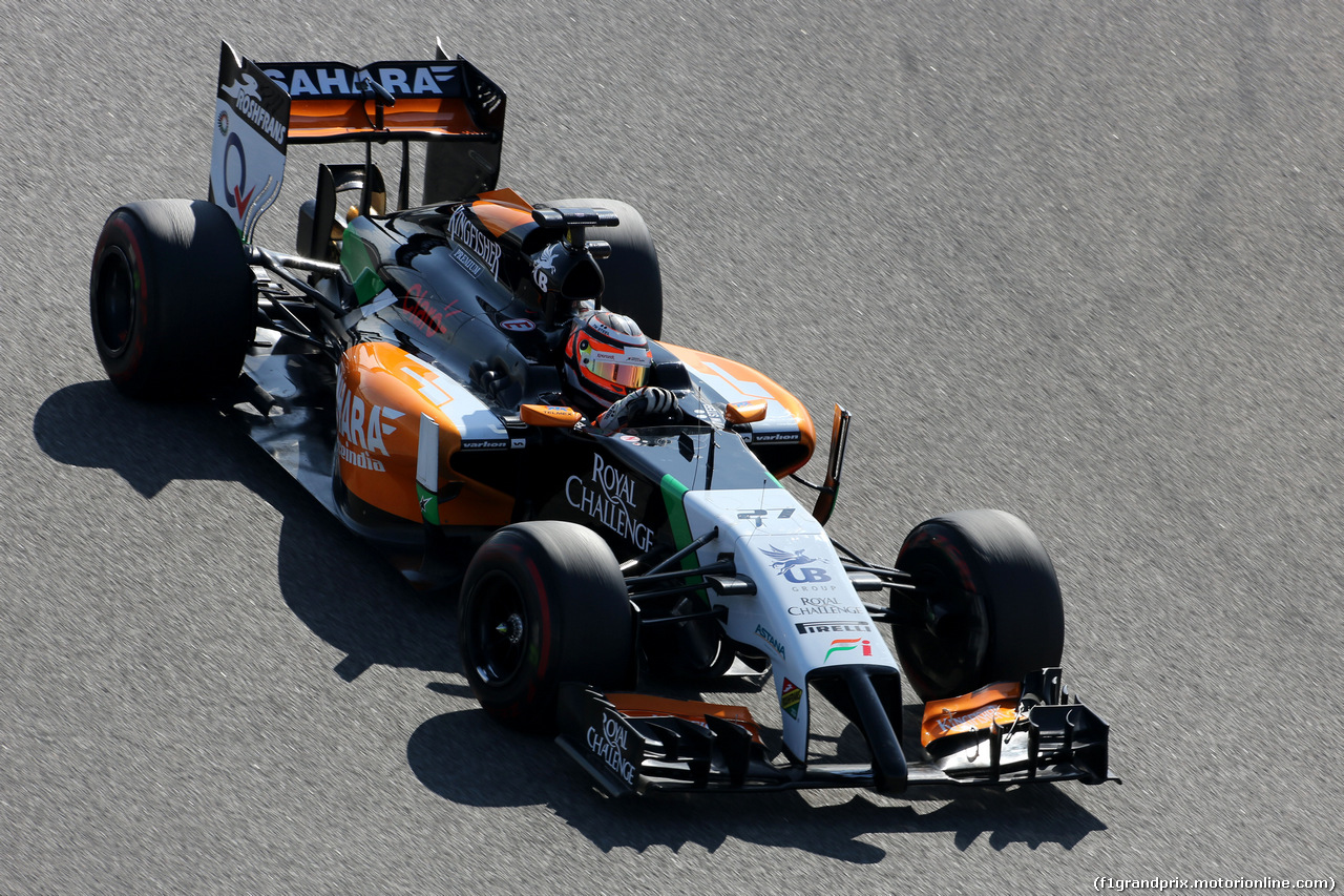 TEST F1 BAHRAIN 02 MARZO, Nico Hulkenberg (GER), Sahara Force India 
02.03.2014. Formula One Testing, Bahrain Test Two, Day Four, Sakhir, Bahrain.