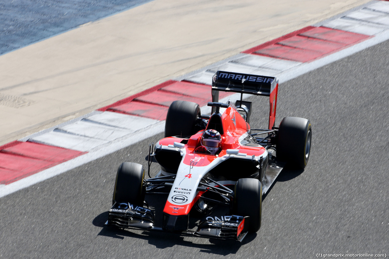 TEST F1 BAHRAIN 02 MARZO, Max Chilton (GBR), Marussia F1 Team 
02.03.2014. Formula One Testing, Bahrain Test Two, Day Four, Sakhir, Bahrain.