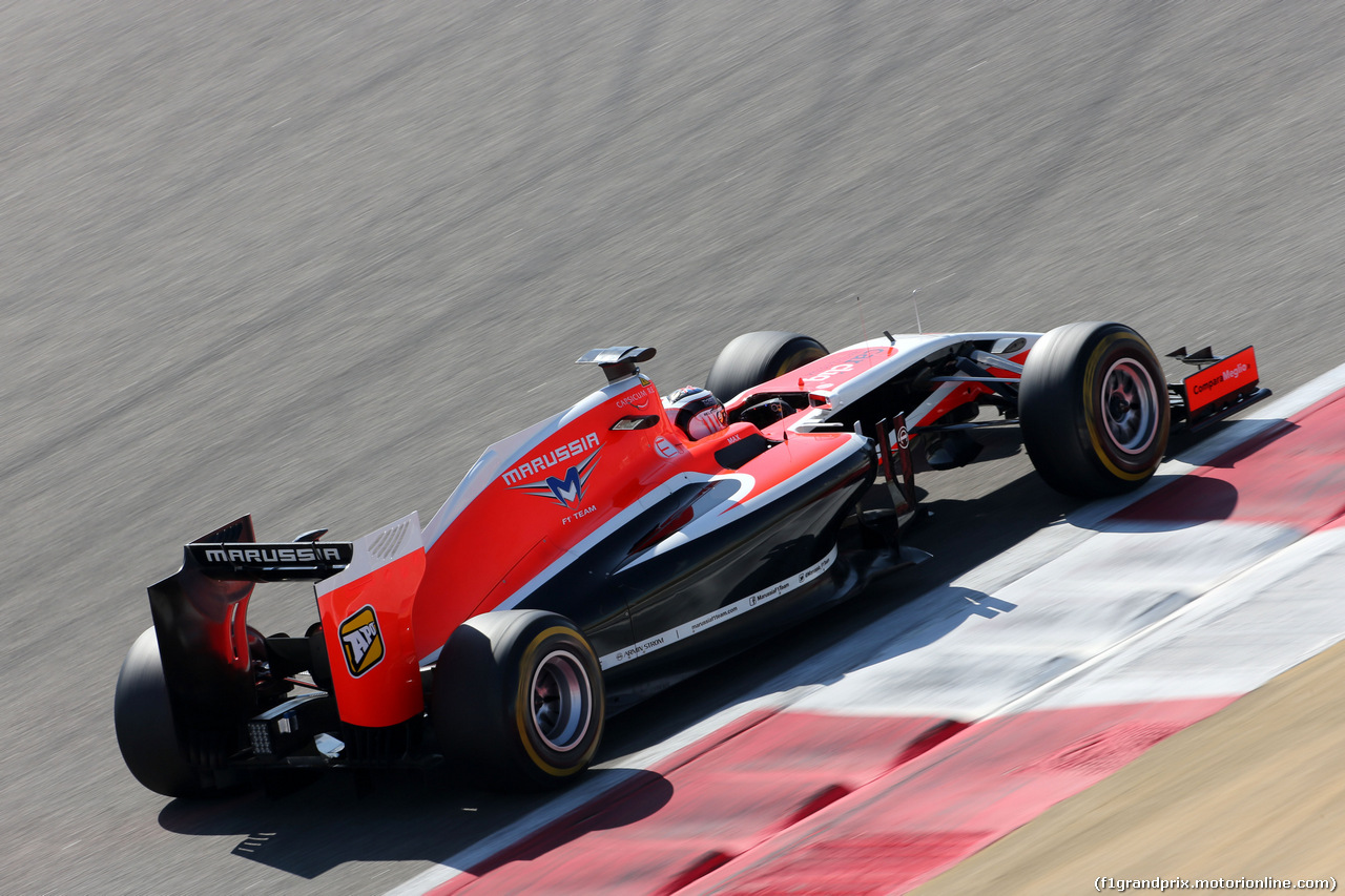 TEST F1 BAHRAIN 02 MARZO, Max Chilton (GBR), Marussia F1 Team 
02.03.2014. Formula One Testing, Bahrain Test Two, Day Four, Sakhir, Bahrain.