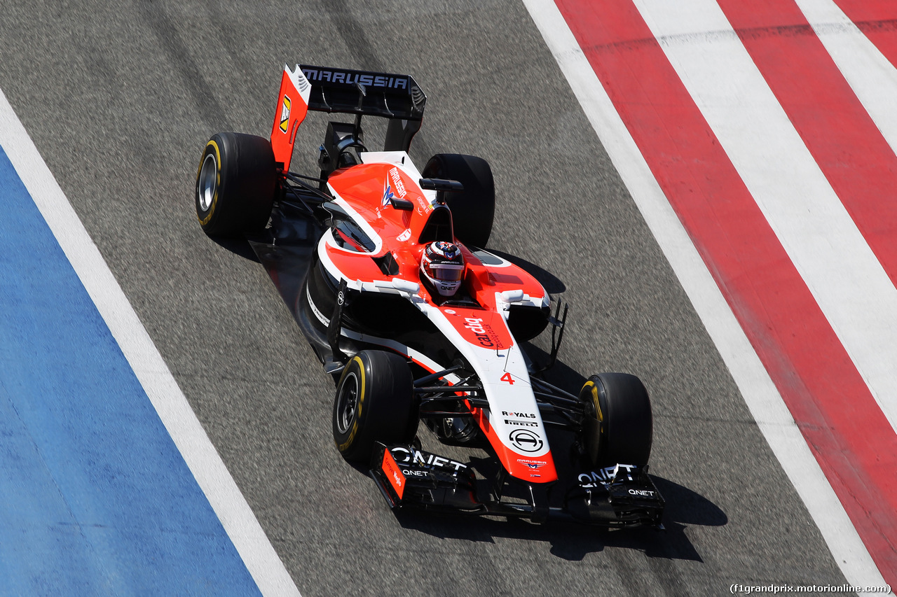 TEST F1 BAHRAIN 02 MARZO, Max Chilton (GBR) Marussia F1 Team MR03.
02.03.2014. Formula One Testing, Bahrain Test Two, Day Four, Sakhir, Bahrain.