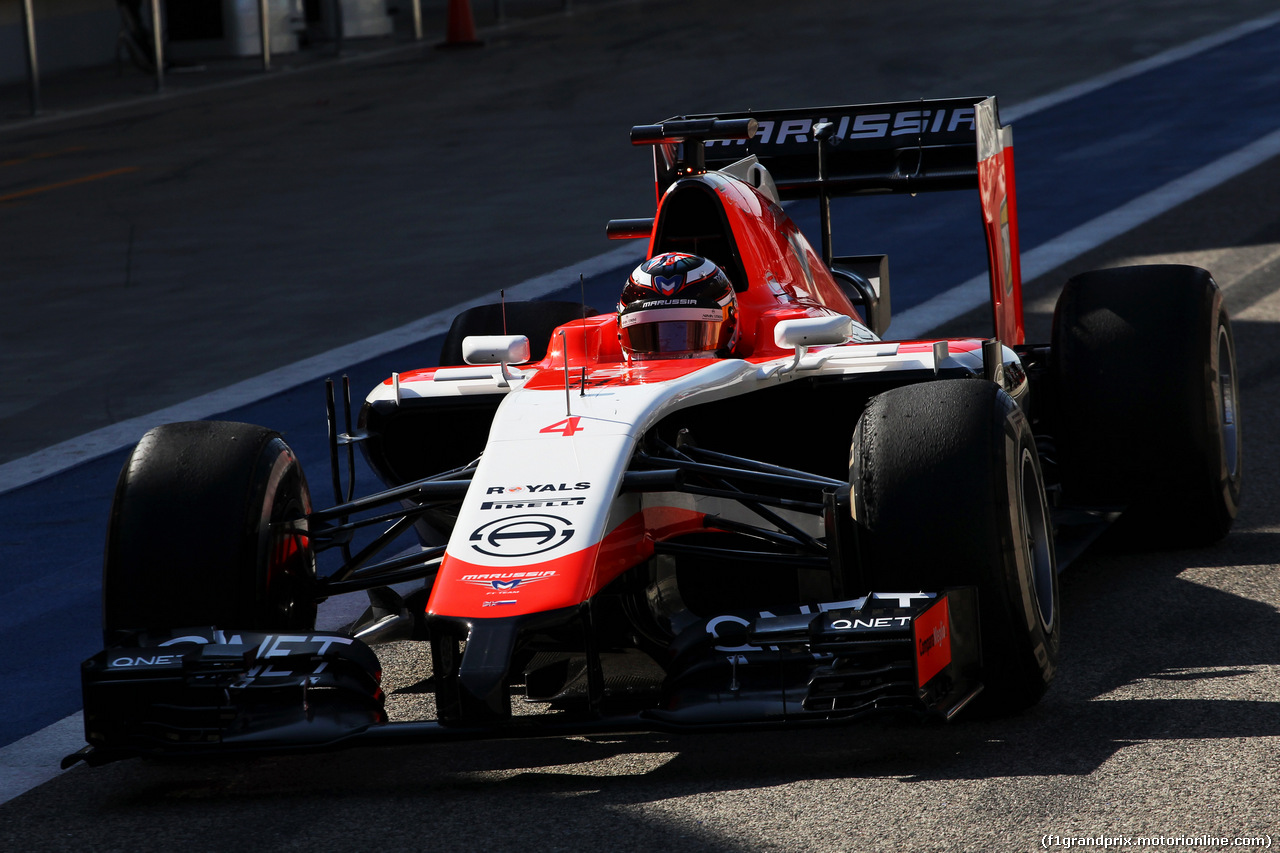 TEST F1 BAHRAIN 02 MARZO, Max Chilton (GBR) Marussia F1 Team MR03.
02.03.2014. Formula One Testing, Bahrain Test Two, Day Four, Sakhir, Bahrain.
-