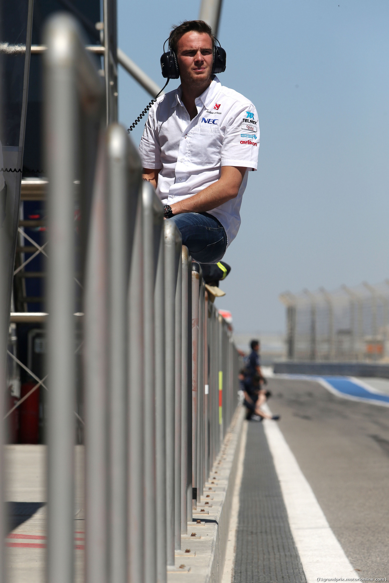 TEST F1 BAHRAIN 02 MARZO, Giedo van der Garde (NDL), third driver, Sauber F1 Team  
02.03.2014. Formula One Testing, Bahrain Test Two, Day Four, Sakhir, Bahrain.