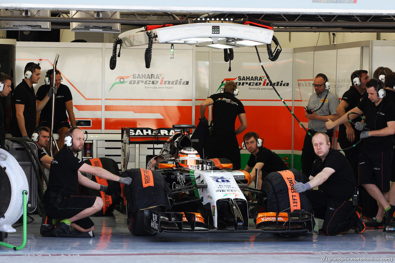 TEST F1 BAHRAIN 02 MARZO, Nico Hulkenberg (GER) Sahara Force India F1 VJM07.
02.03.2014. Formula One Testing, Bahrain Test Two, Day Four, Sakhir, Bahrain.