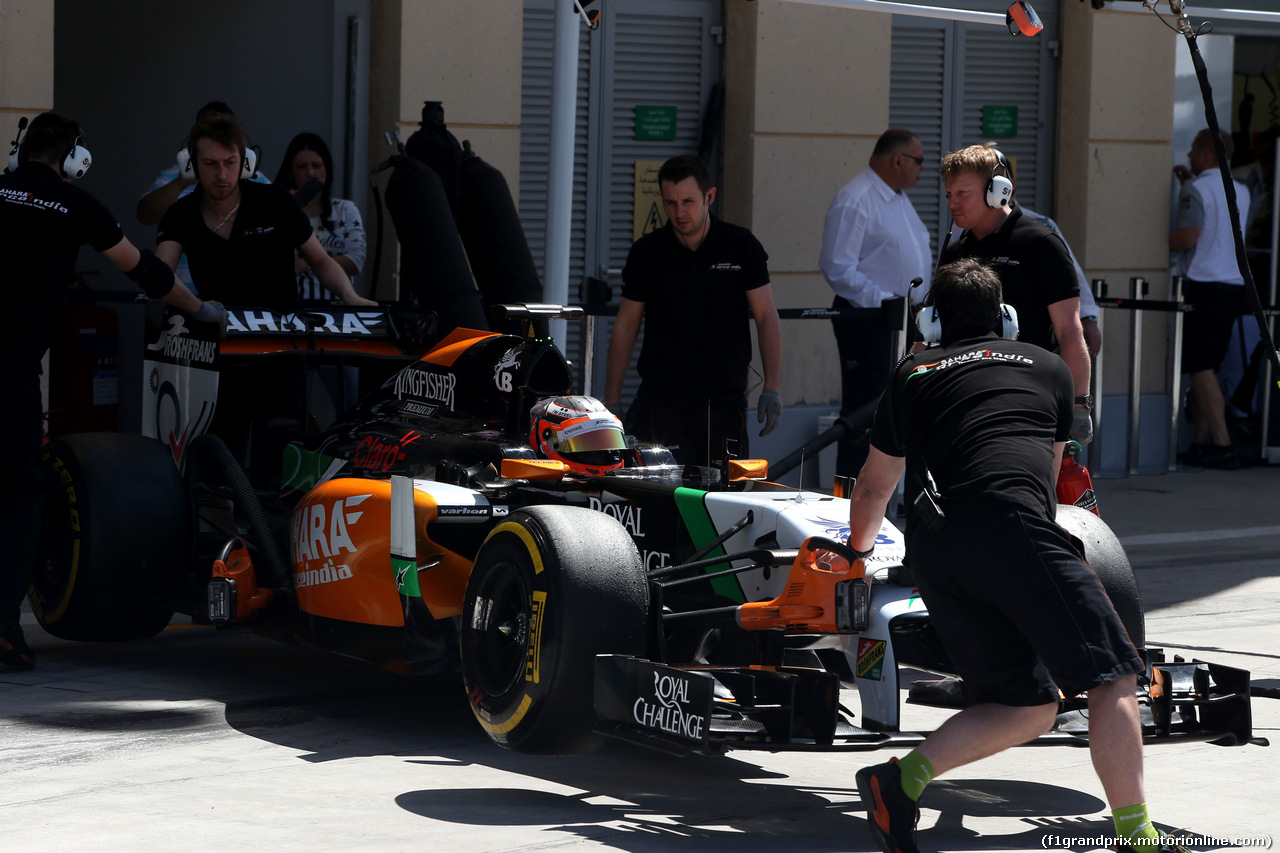 TEST F1 BAHRAIN 02 MARZO, Nico Hulkenberg (GER), Sahara Force India 
02.03.2014. Formula One Testing, Bahrain Test Two, Day Four, Sakhir, Bahrain.