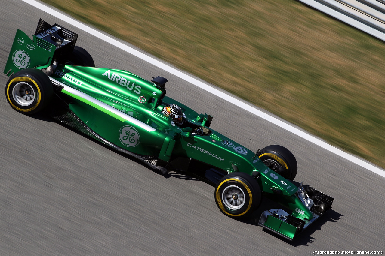 TEST F1 BAHRAIN 02 MARZO, Kamui Kobayashi (JPN) Caterham CT05.
02.03.2014. Formula One Testing, Bahrain Test Two, Day Four, Sakhir, Bahrain.