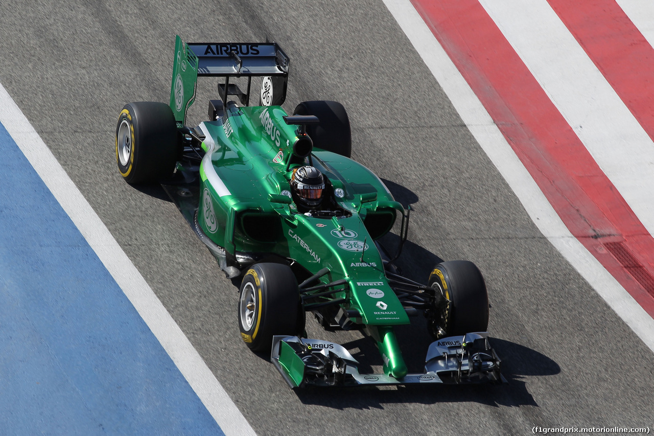 TEST F1 BAHRAIN 02 MARZO, Kamui Kobayashi (JPN) Caterham CT05.
02.03.2014. Formula One Testing, Bahrain Test Two, Day Four, Sakhir, Bahrain.