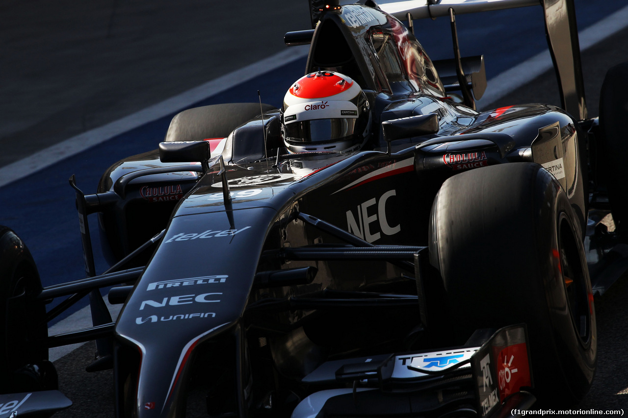TEST F1 BAHRAIN 02 MARZO, Adrian Sutil (GER) Sauber C33.
02.03.2014. Formula One Testing, Bahrain Test Two, Day Four, Sakhir, Bahrain.