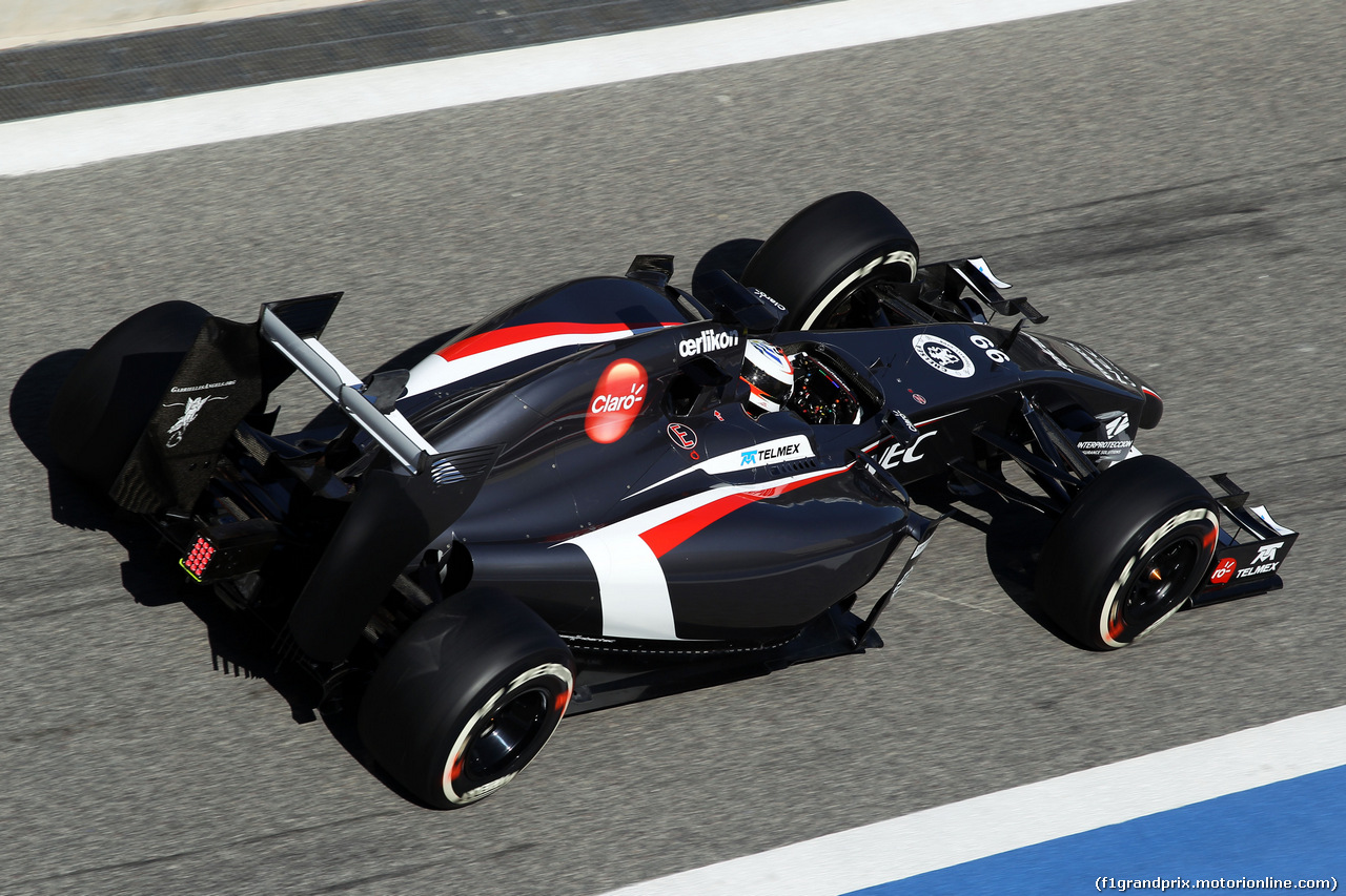 TEST F1 BAHRAIN 02 MARZO, Adrian Sutil (GER) Sauber C33.
02.03.2014. Formula One Testing, Bahrain Test Two, Day Four, Sakhir, Bahrain.