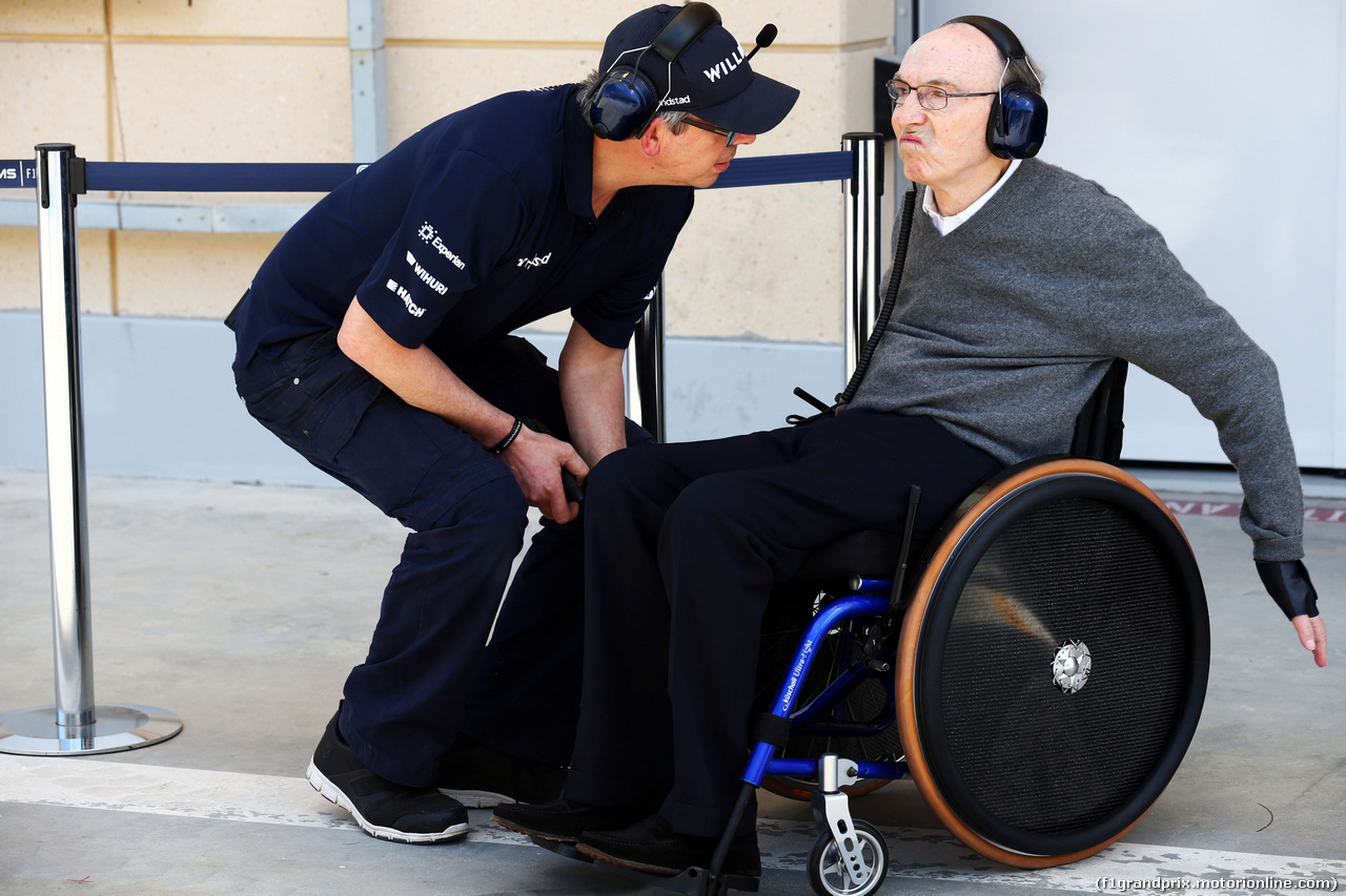 TEST F1 BAHRAIN 02 MARZO, Frank Williams (GBR) Williams Team Owner.
02.03.2014. Formula One Testing, Bahrain Test Two, Day Four, Sakhir, Bahrain.