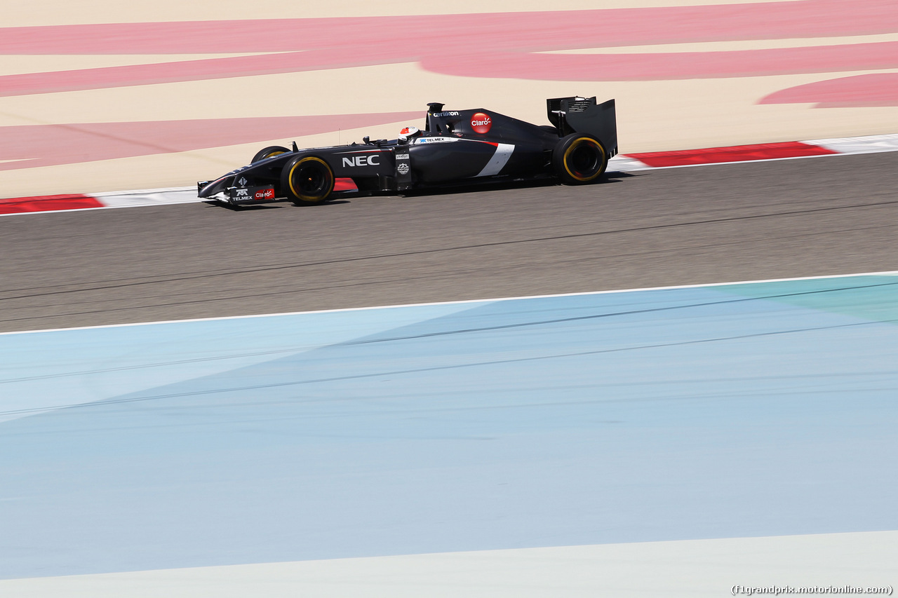 TEST F1 BAHRAIN 02 MARZO, Adrian Sutil (GER) Sauber C33.
02.03.2014. Formula One Testing, Bahrain Test Two, Day Four, Sakhir, Bahrain.
