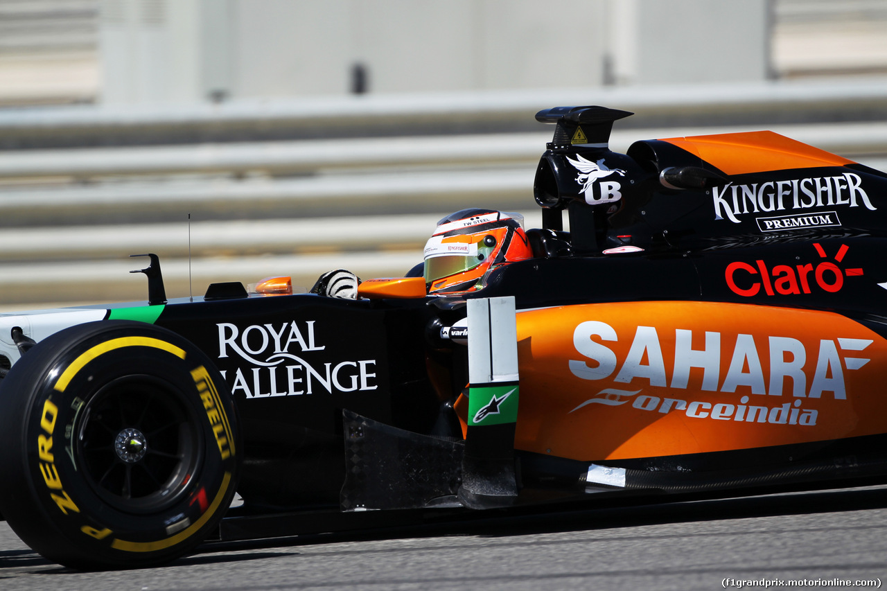 TEST F1 BAHRAIN 02 MARZO, Nico Hulkenberg (GER) Sahara Force India F1 VJM07.
02.03.2014. Formula One Testing, Bahrain Test Two, Day Four, Sakhir, Bahrain.