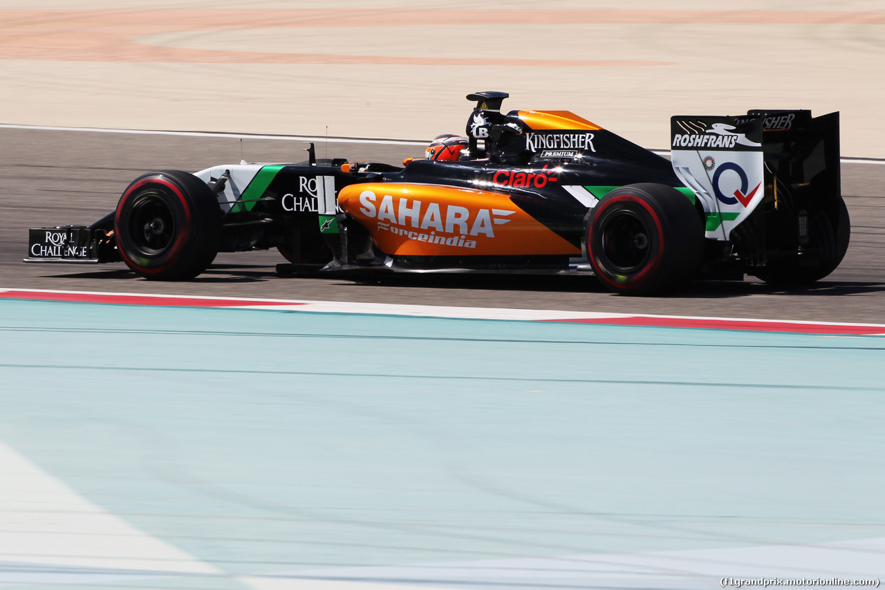 TEST F1 BAHRAIN 02 MARZO, Nico Hulkenberg (GER) Sahara Force India F1 VJM07.
02.03.2014. Formula One Testing, Bahrain Test Two, Day Four, Sakhir, Bahrain.