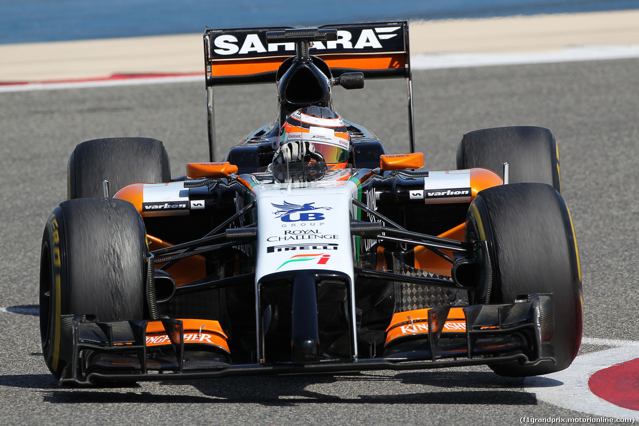 TEST F1 BAHRAIN 02 MARZO, Nico Hulkenberg (GER) Sahara Force India F1 VJM07.
02.03.2014. Formula One Testing, Bahrain Test Two, Day Four, Sakhir, Bahrain.